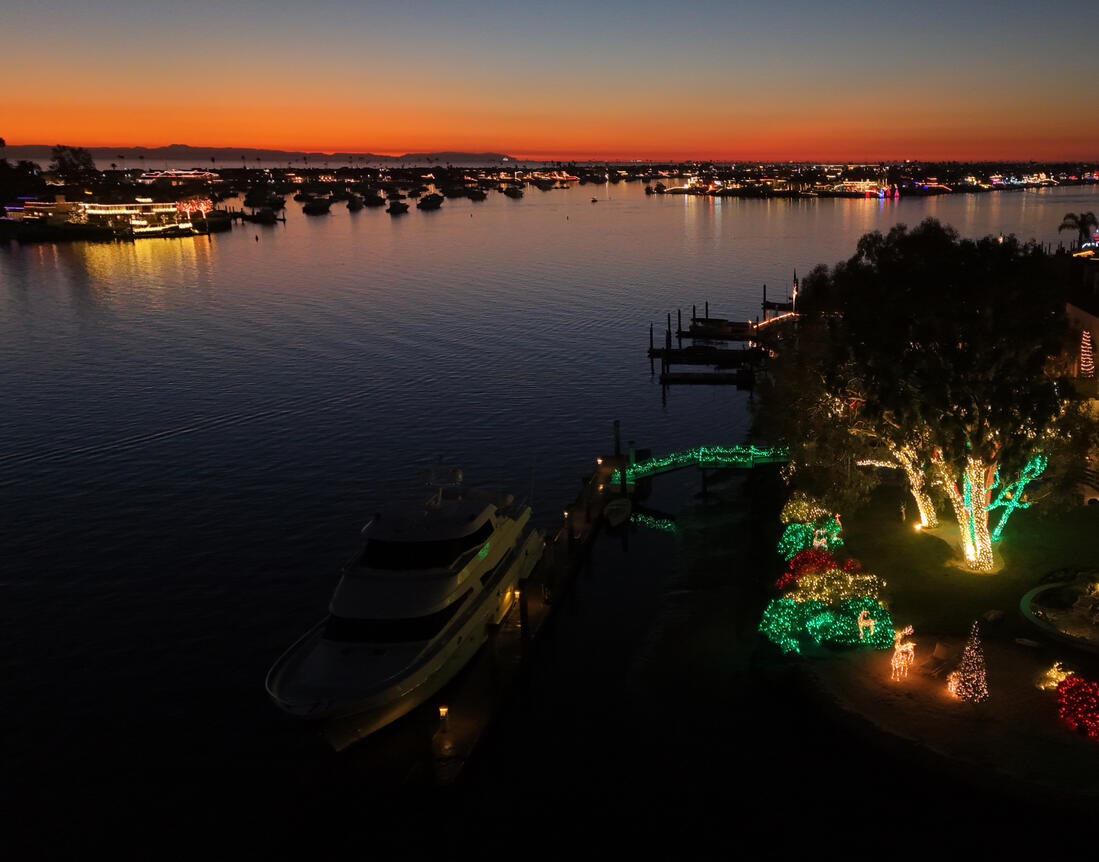 December Sunsets in Newport Harbor