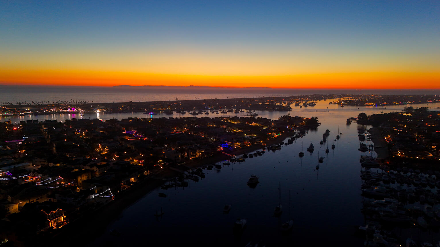 Winter Sunsets in Newport Beach